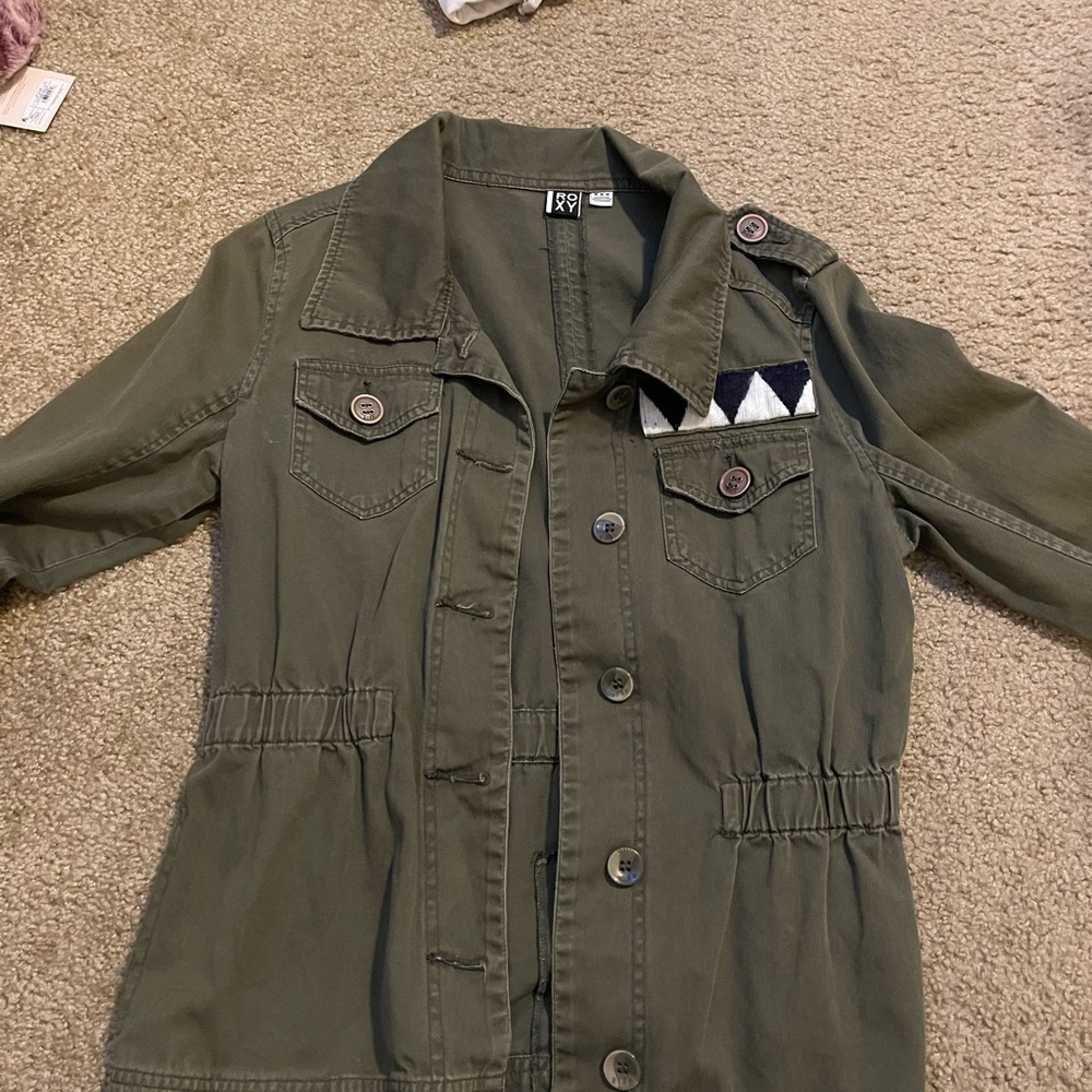 OLIVE GREEN ROXY JACKET